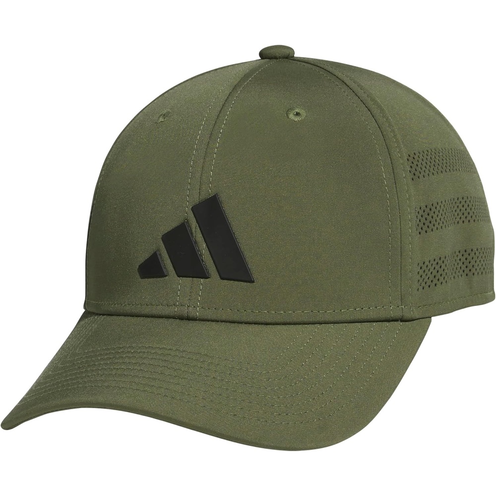 image:imageadidas Gameday Structured Stretch Fit Hat 40Olive Strata GreenBlack4