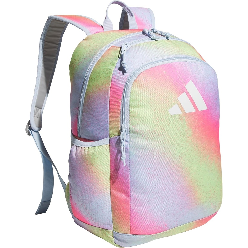 image:imageadidas Kids Affiliate Backpack School Bag for Girls and Boys 27LSpray Gradient Pulse LimeCrystal Sky Blue