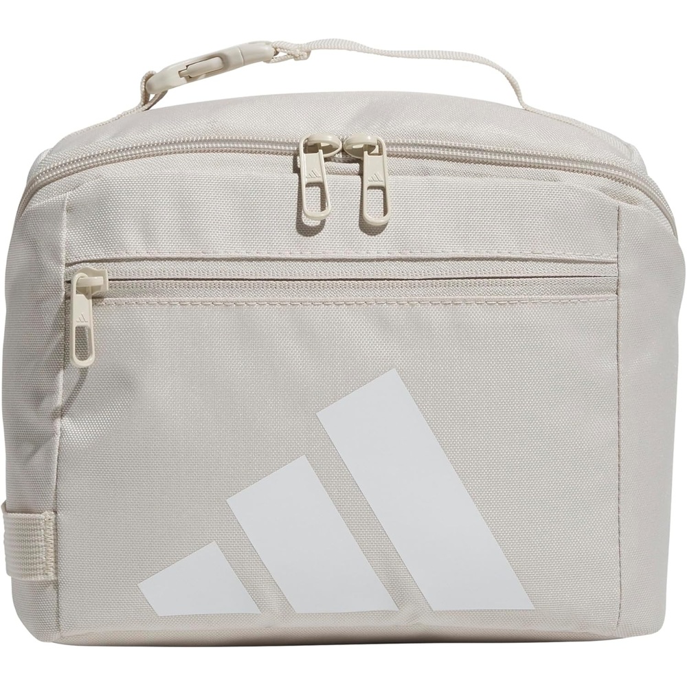 image:imageadidas Kids Affiliate Lunch Bag Insulated Lunchbox for Girls and Boys 6LAlumina BeigeWhite