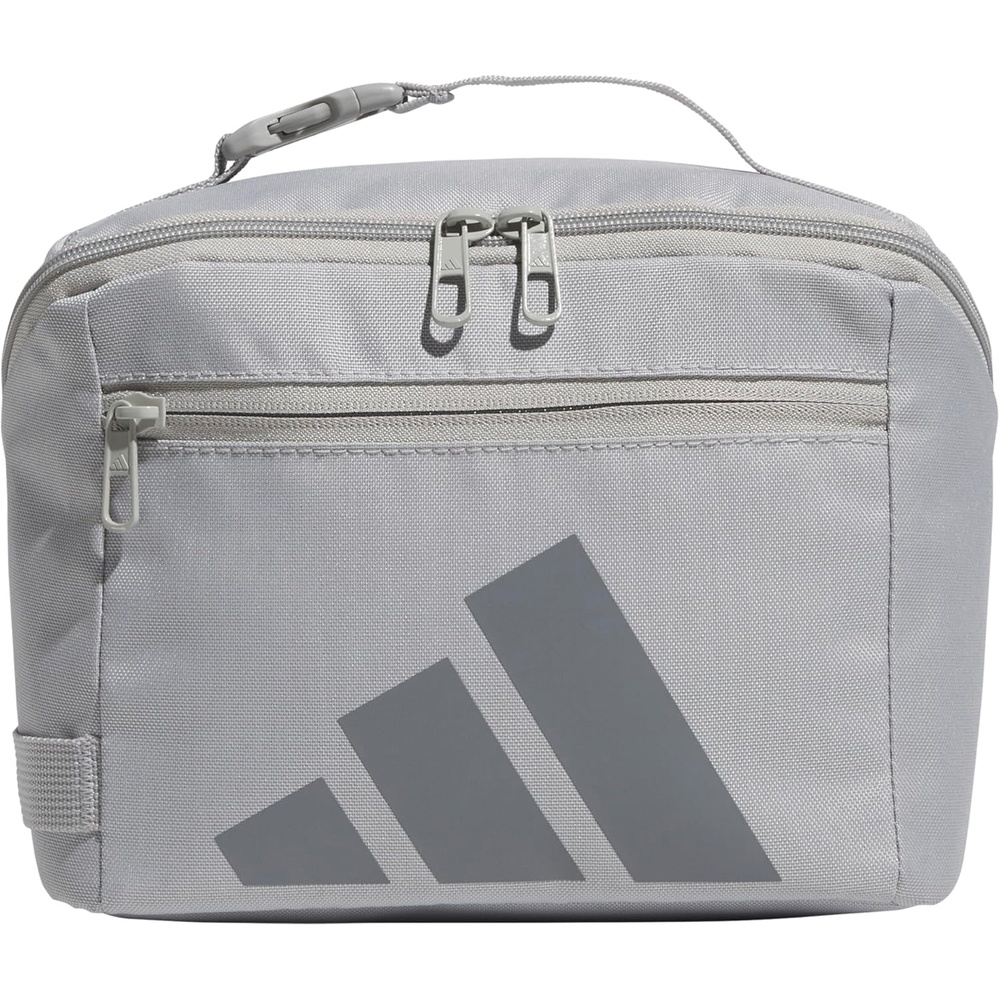 image:imageadidas Kids Affiliate Lunch Bag Insulated Lunchbox for Girls and Boys 6LGrey TwoGrey Three