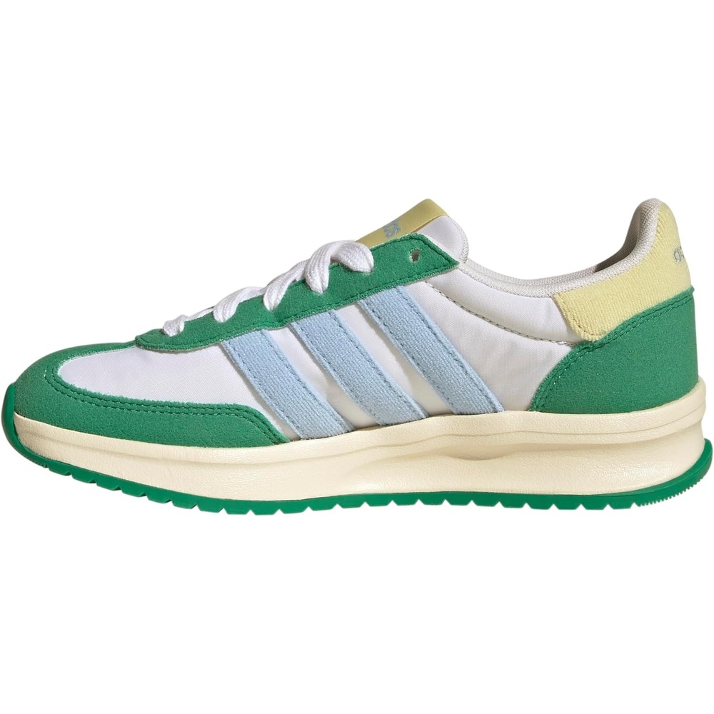 image:imageadidas Kids Girls Run 70S 20 Lace Up Sneakers Shoes Casual Grey WhiteWhitePowder YellowSemi Court Green