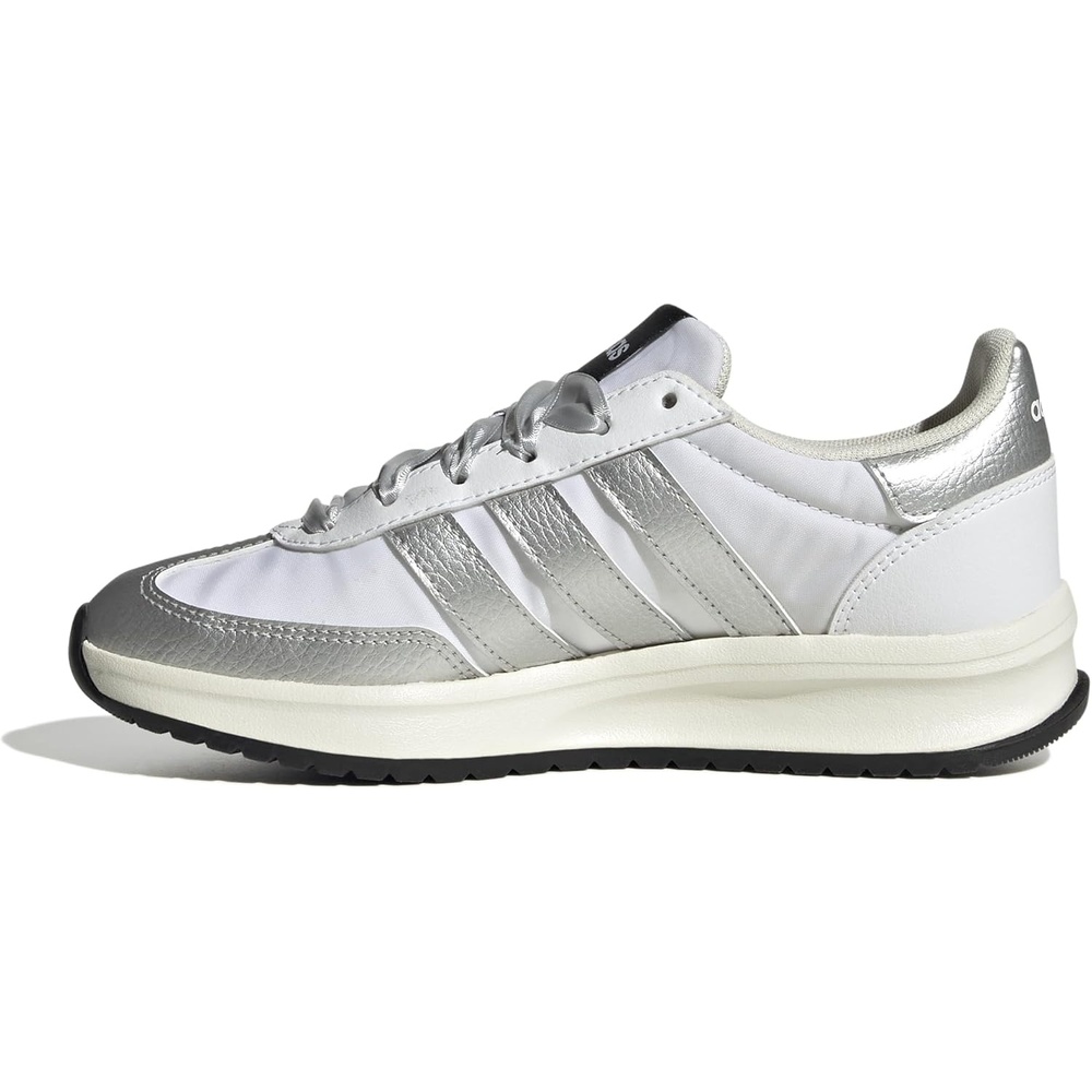 image:imageadidas Kids Girls Run 70S 20 Lace Up Sneakers Shoes Casual Grey WhiteWhiteSilver MetallicOff White