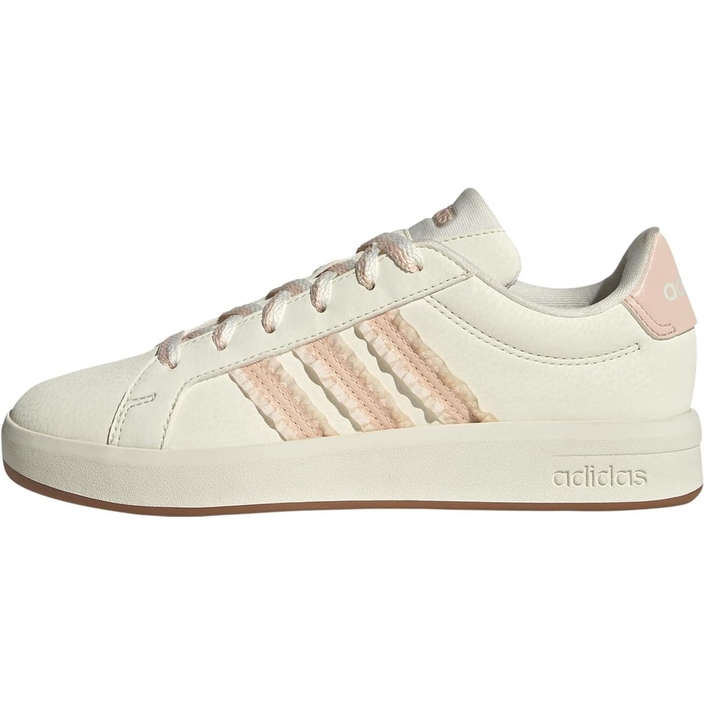 image:imageadidas Kids Grand Court 30 Shoes Big KidWhiteBlush PinkGum