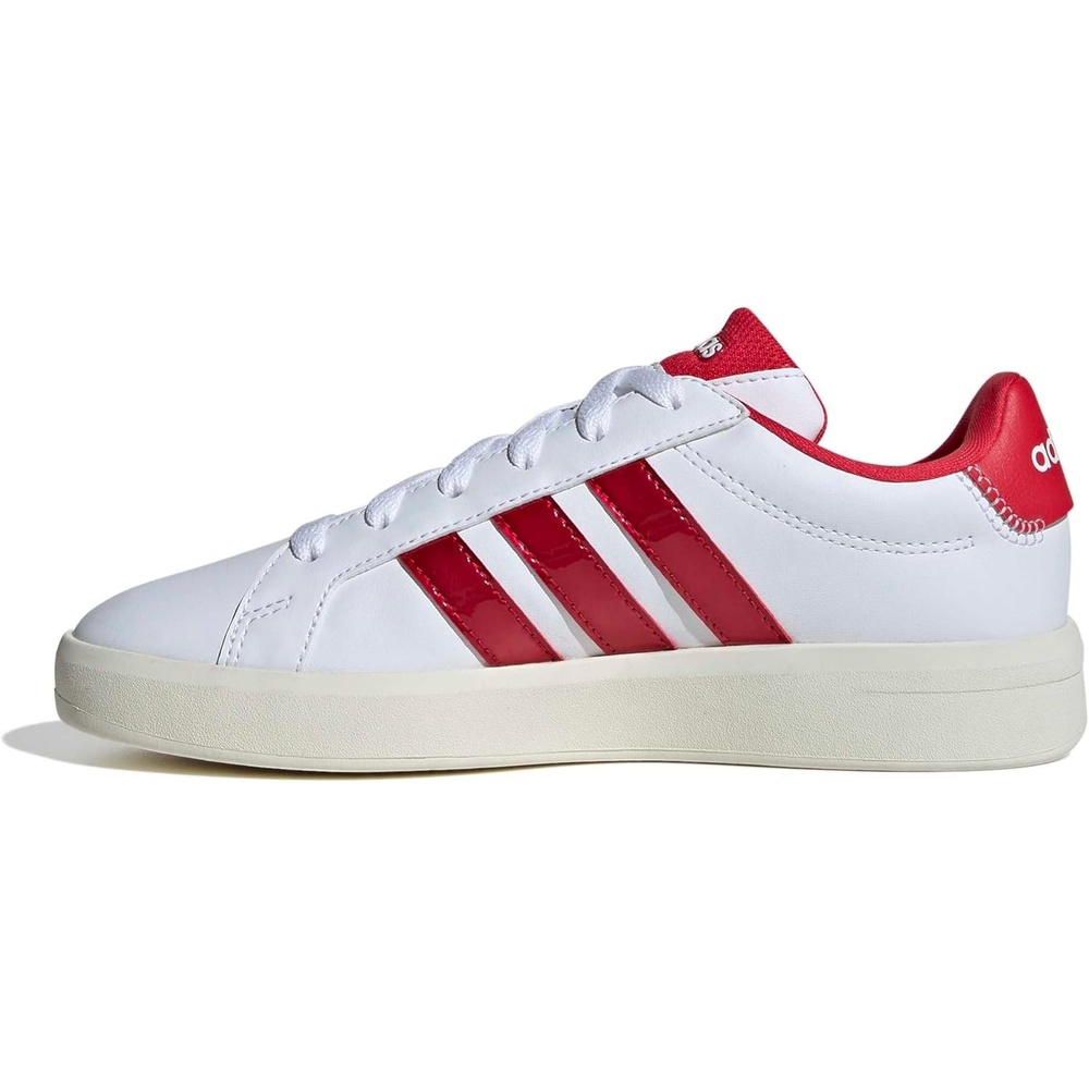 image:imageadidas Kids Grand Court 30 Shoes Big KidWhitePure RubyOff White