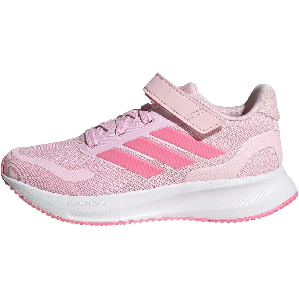 image:imageadidas Kids Marvel Run Falcon 5 Elastic Lace amp StrapClear PinkBliss PinkClear Pink