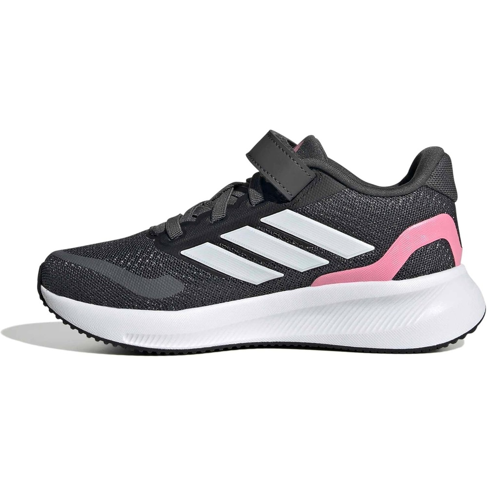 image:imageadidas Kids Marvel Run Falcon 5 Elastic Lace amp StrapGreyCrystal WhiteBliss Pink