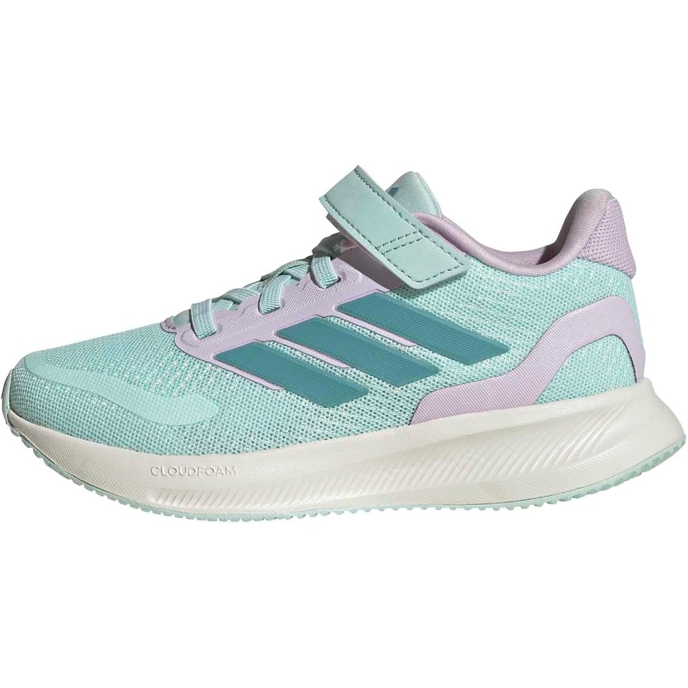 image:imageadidas Kids Marvel Run Falcon 5 Elastic Lace amp StrapHalo MintMint TonIce Lavender