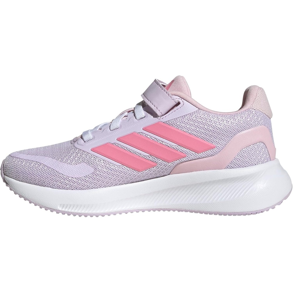 image:imageadidas Kids Marvel Run Falcon 5 Elastic Lace amp StrapIce LavenderWhiteClear Pink
