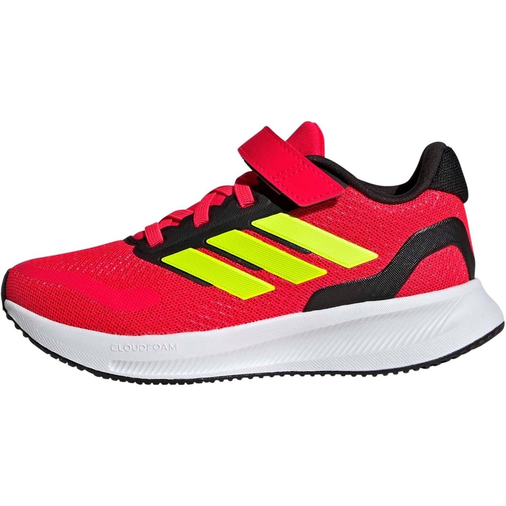 image:imageadidas Kids Marvel Run Falcon 5 Elastic Lace amp StrapLucid RedLucid LemonBlack