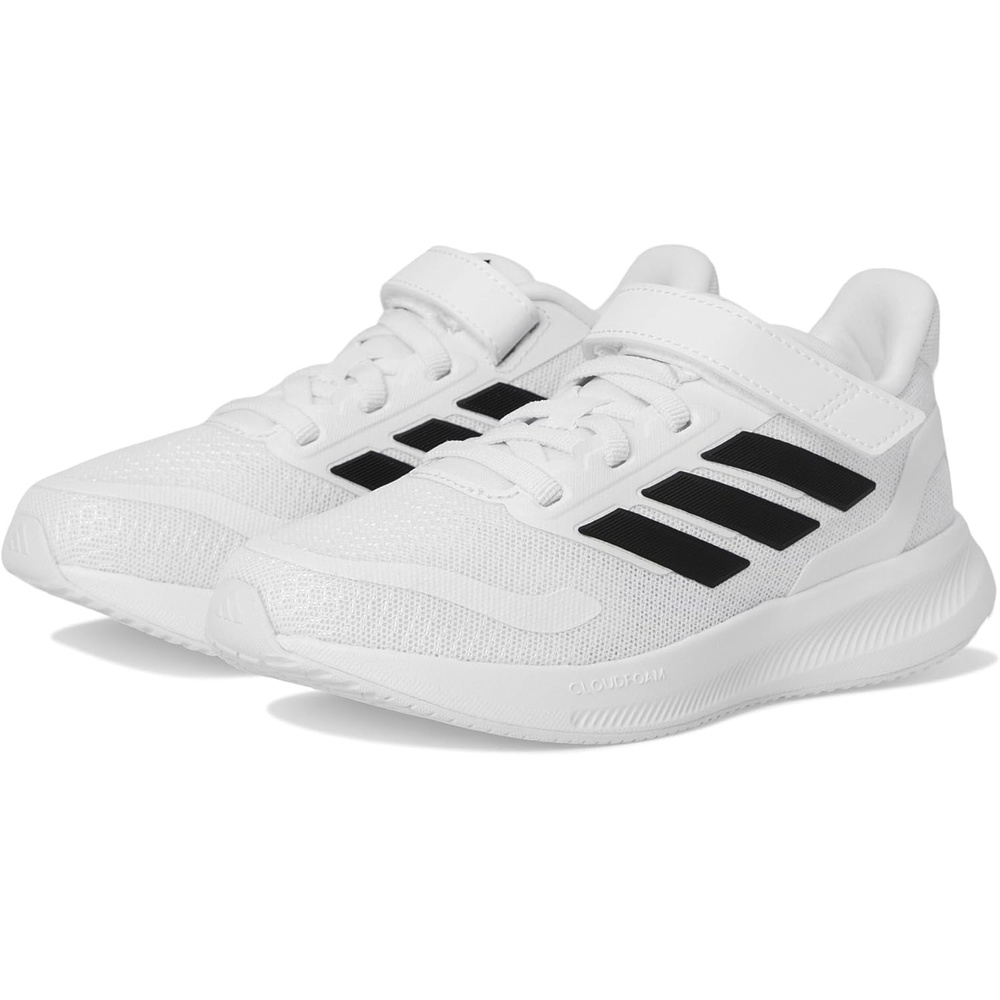 image:imageadidas Kids Marvel Run Falcon 5 Elastic Lace amp StrapWhiteBlackBlack