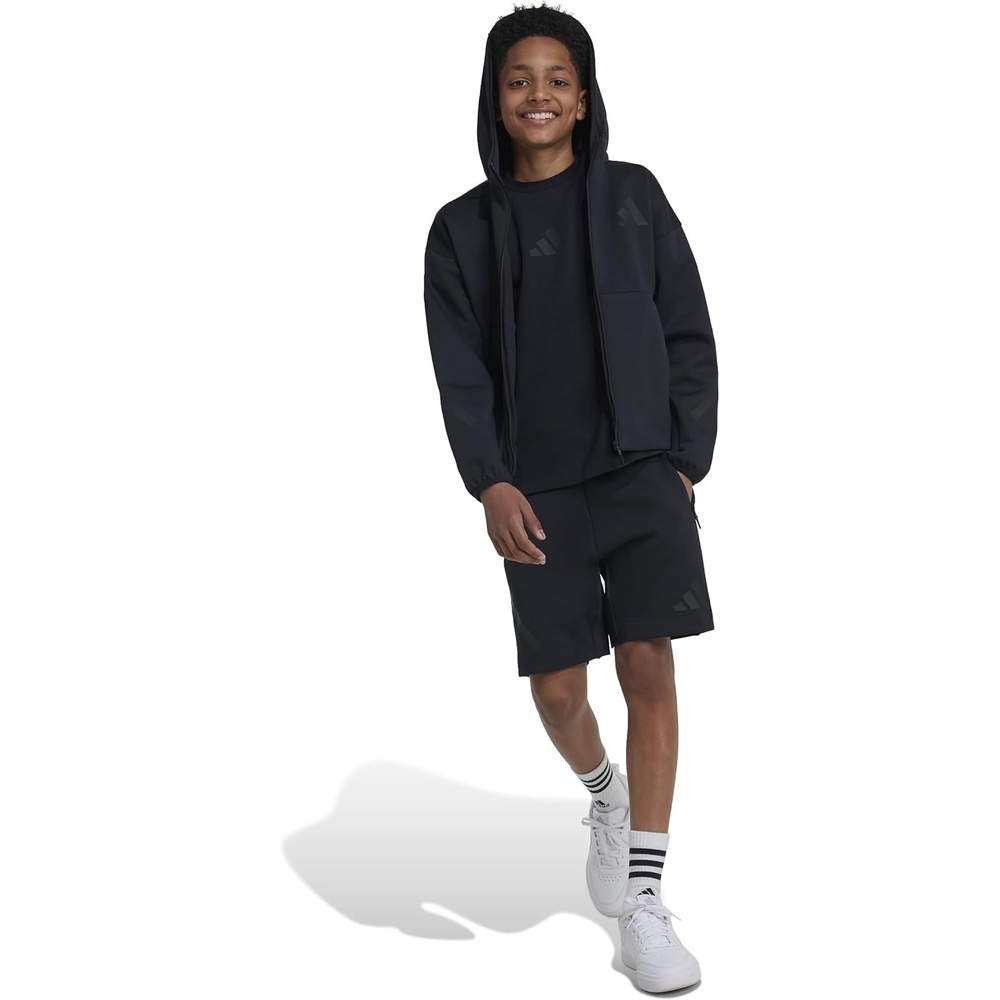 image:imageadidas Kids Zne Full Zip HoodieBlackBlack