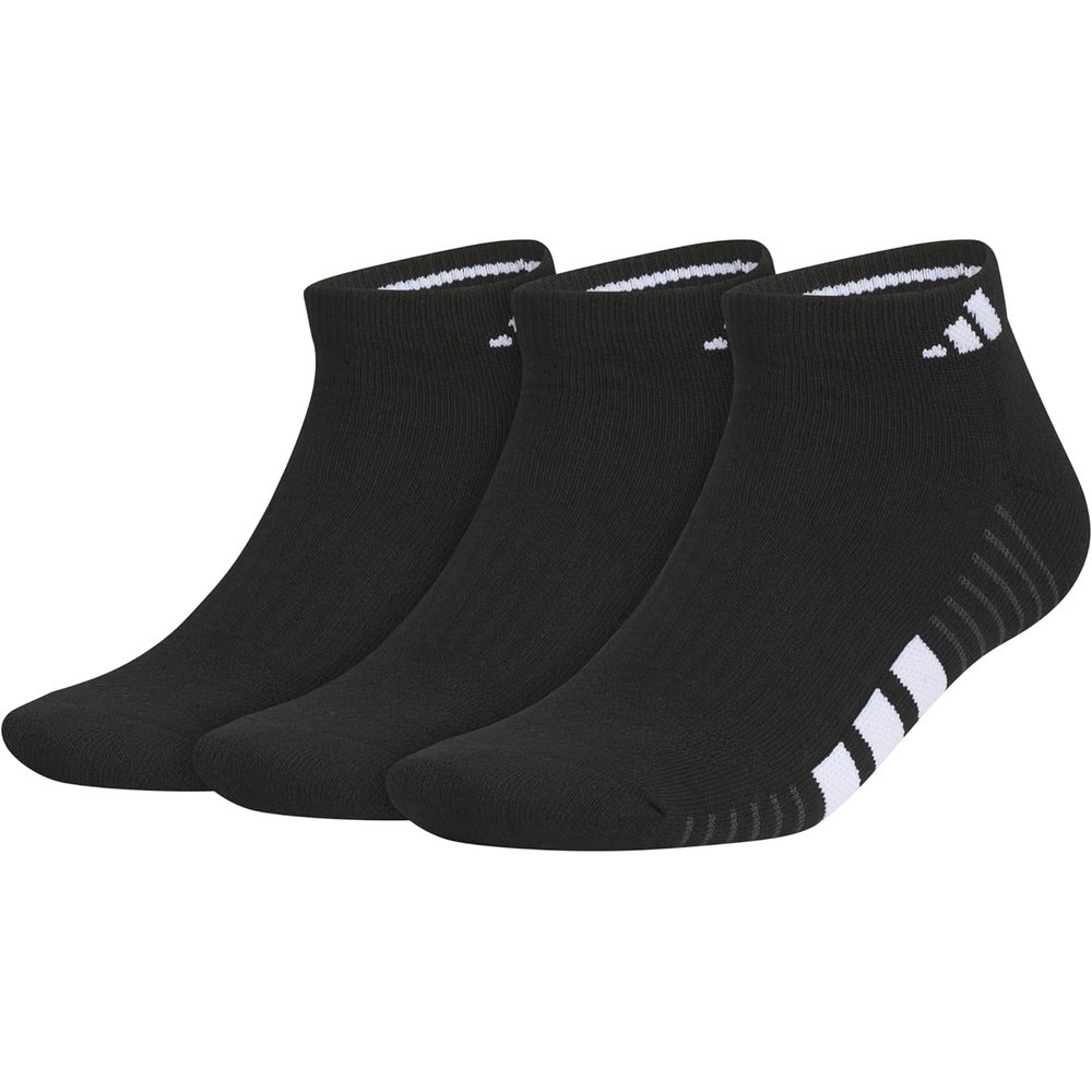 image:imageadidas Mens Cushioned Low Cut Ankle Socks 3 Pairs Durable amp ComfortableBlackWhiteCarbon Grey4