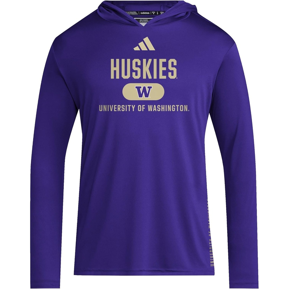image:imageadidas Mens NCAA Designed for Training Team HoodieTeam Collegiate PurpleTeam SandUniversity of Washington