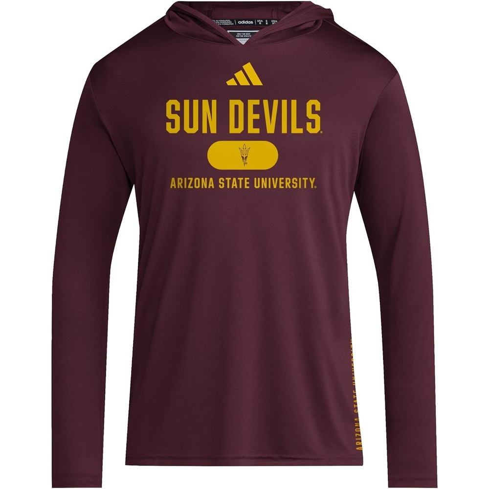 image:imageadidas Mens NCAA Designed for Training Team HoodieTeam MaroonTeam Collegiate GoldArizona State University