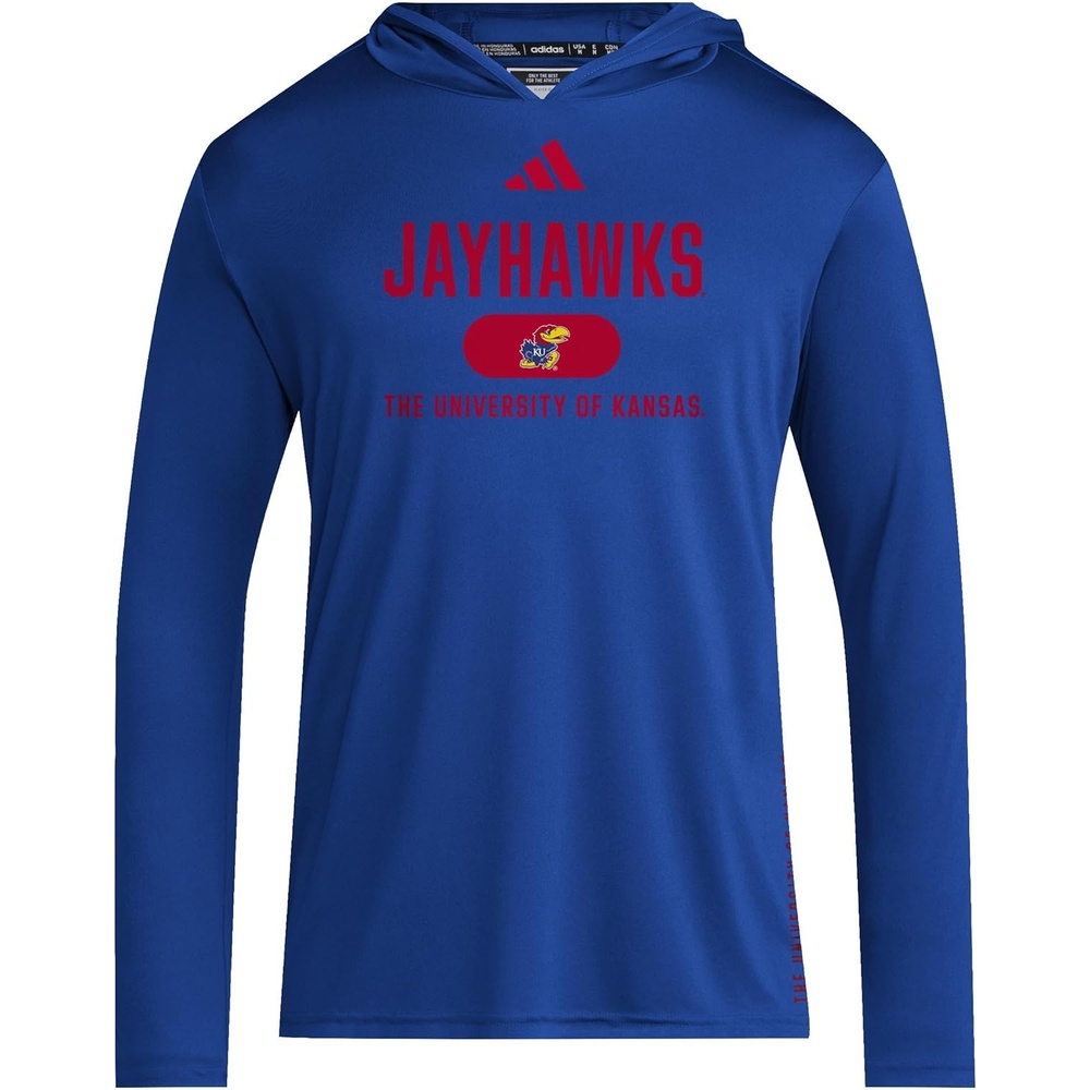 image:imageadidas Mens NCAA Designed for Training Team HoodieTeam Royal BlueTeam Power RedNcaa Kansas