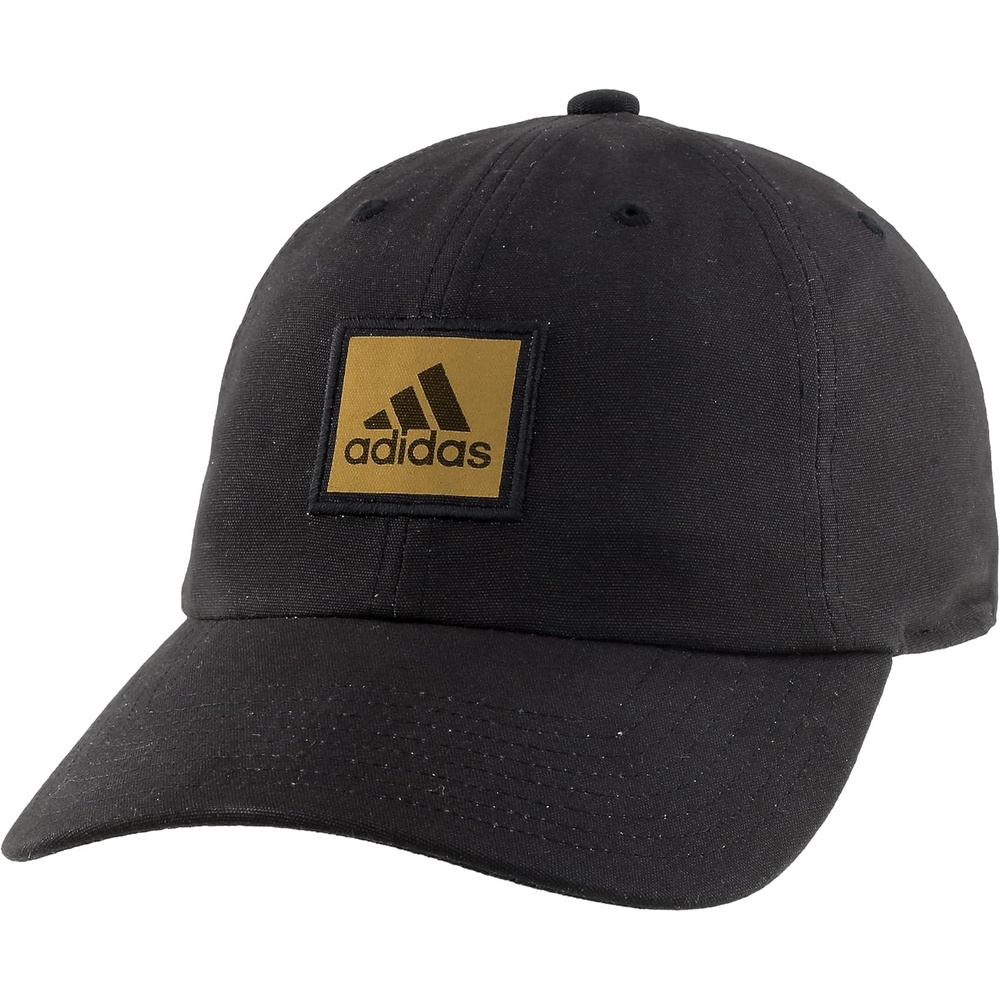 image:imageadidas Mens Ultimate Baseball Cap Athletic Relaxed Cotton Strapback HatBlackGold MetallicPlus