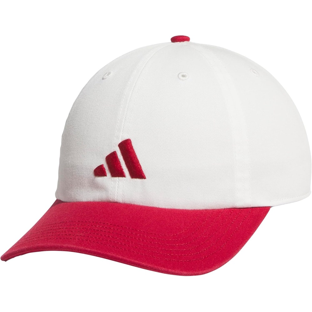 image:imageadidas Mens Ultimate Baseball Cap  Athletic Relaxed Cotton Strapback HatOff WhiteActive Maroon3