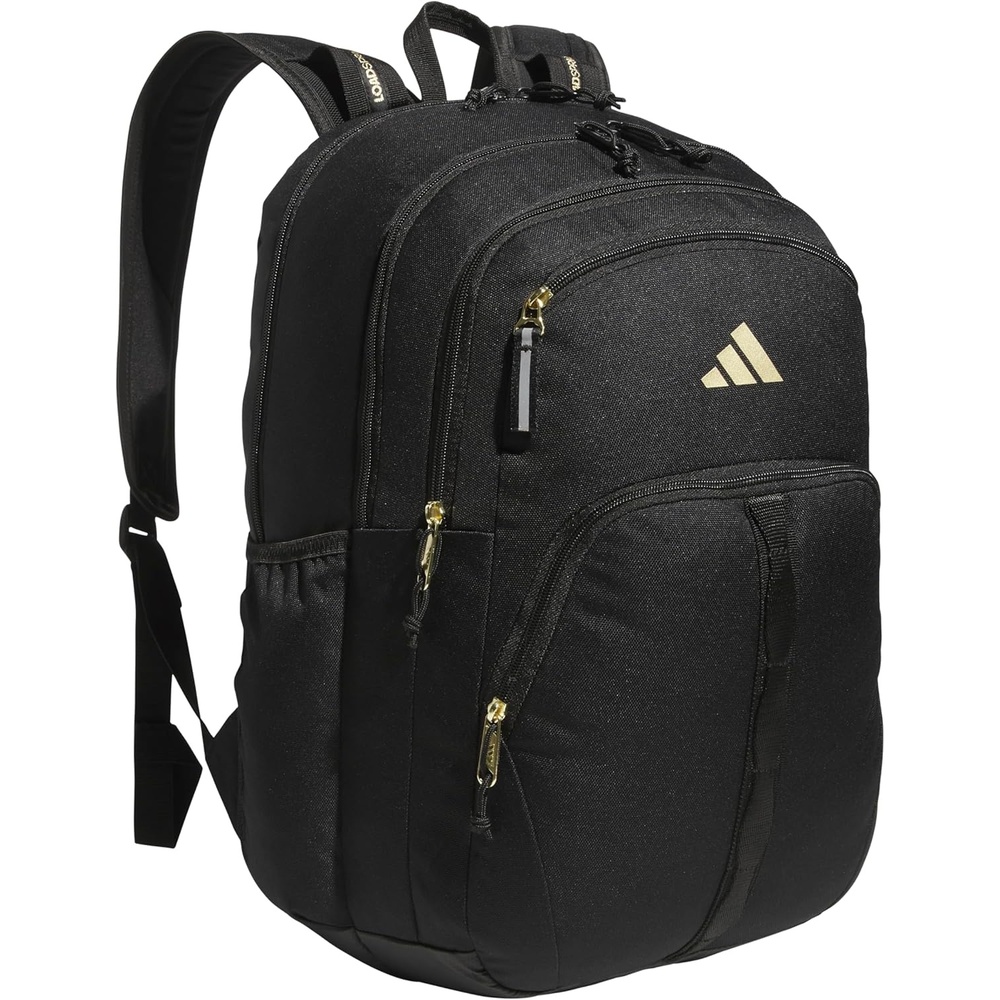 image:imageadidas Prime 7 Backpack for Laptop School and Travel 37LBlackGold Metallic