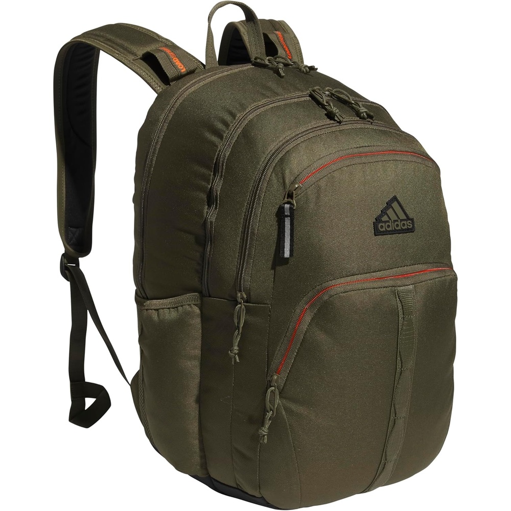 image:imageadidas Prime 7 Backpack for Laptop School and Travel 37LOlive Strata GreenImpact Orange2