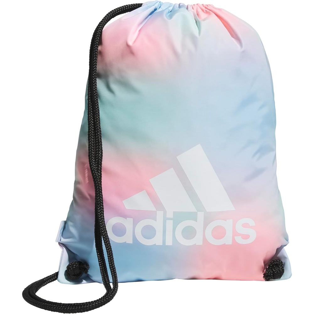 image:imageadidas Ready Sackpack  Drawstring Backpack Lightweight Small Gym BagDazed Gradient Clear SkyWhite10