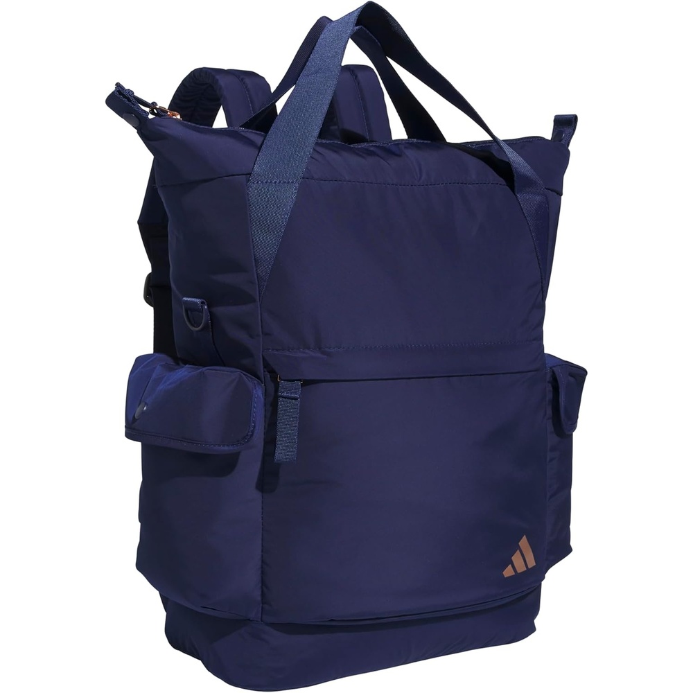 image:imageadidas Saturday Tote Backpack Versatile Bag with Hand amp Shoulder Straps 23LDark BlueRose Gold