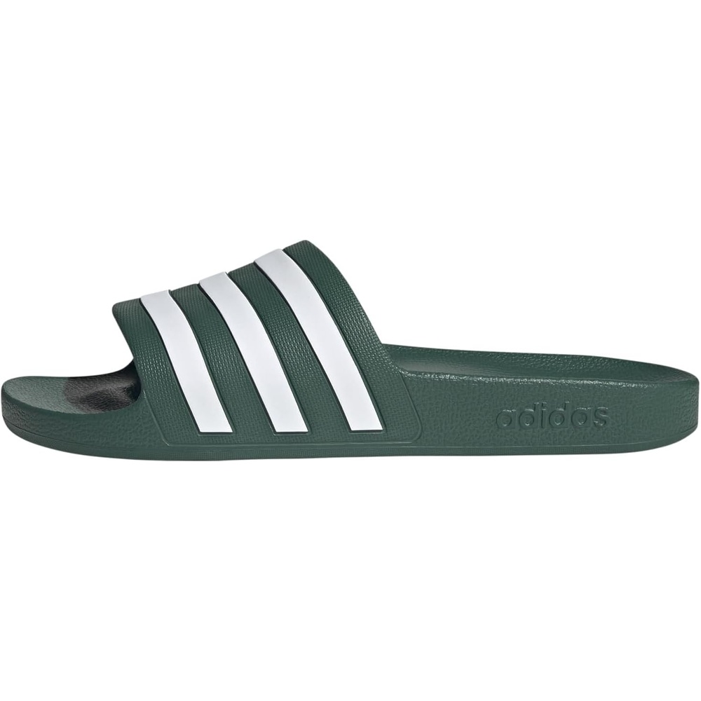 image:imageadidas Unisex Adult Adilette Aqua Slide SandalCollegiate GreenWhiteCollegiate Green