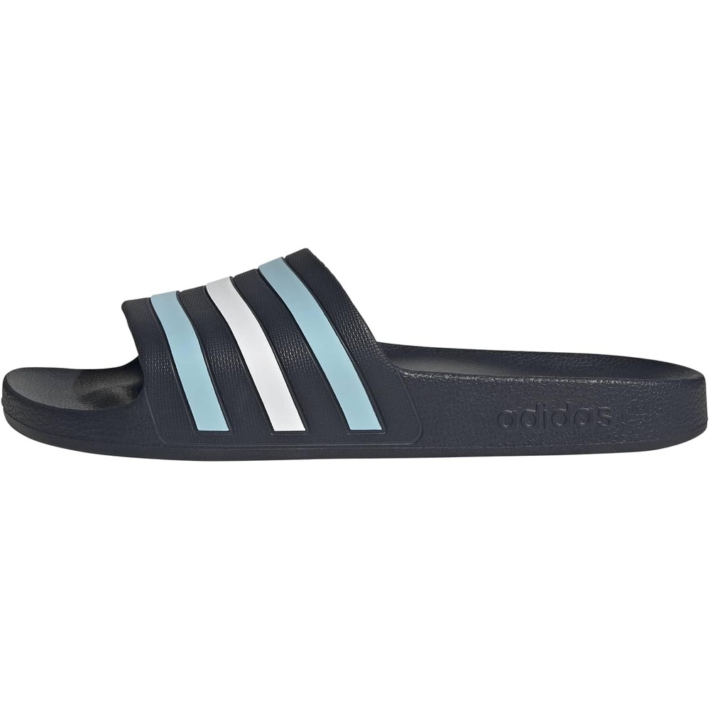 image:imageadidas Unisex Adult Adilette Aqua Slide SandalNight NavyIcey BlueWhite