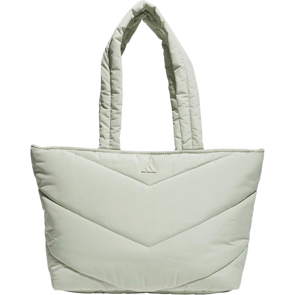 image:imageadidas Unisex Quilted Tote  Puffer Shoulder BagHalo Green