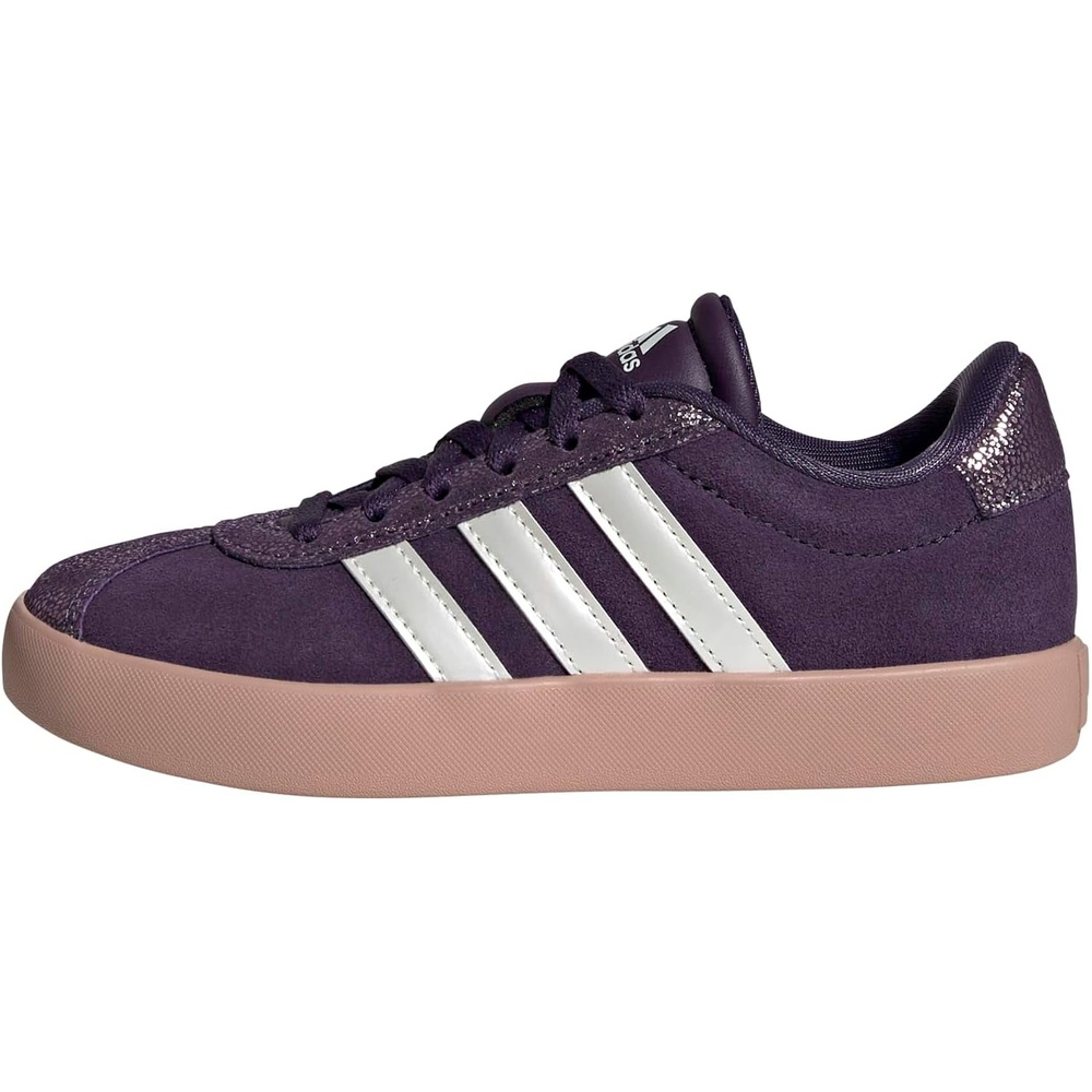 image:imageadidas UnisexKids VL Court 30Aurora PlumZero MetallicPink Gum