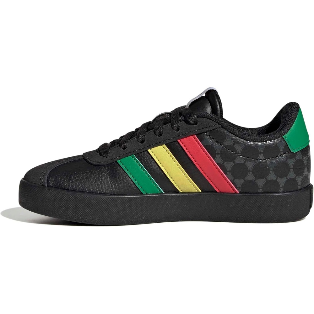 image:imageadidas UnisexKids VL Court 30BlackGreenPure Ruby