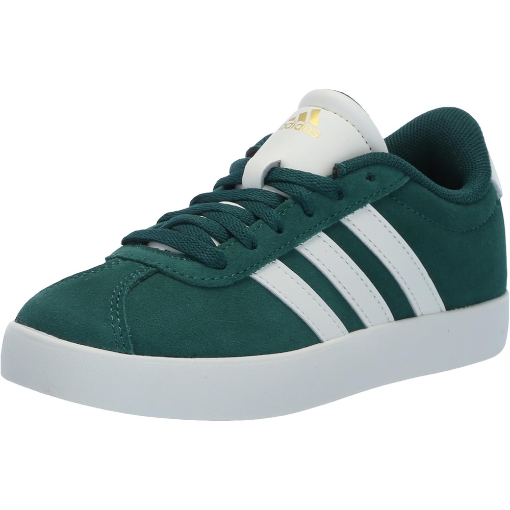 image:imageadidas UnisexKids VL Court 30Collegiate GreenOff WhiteGold Metallic