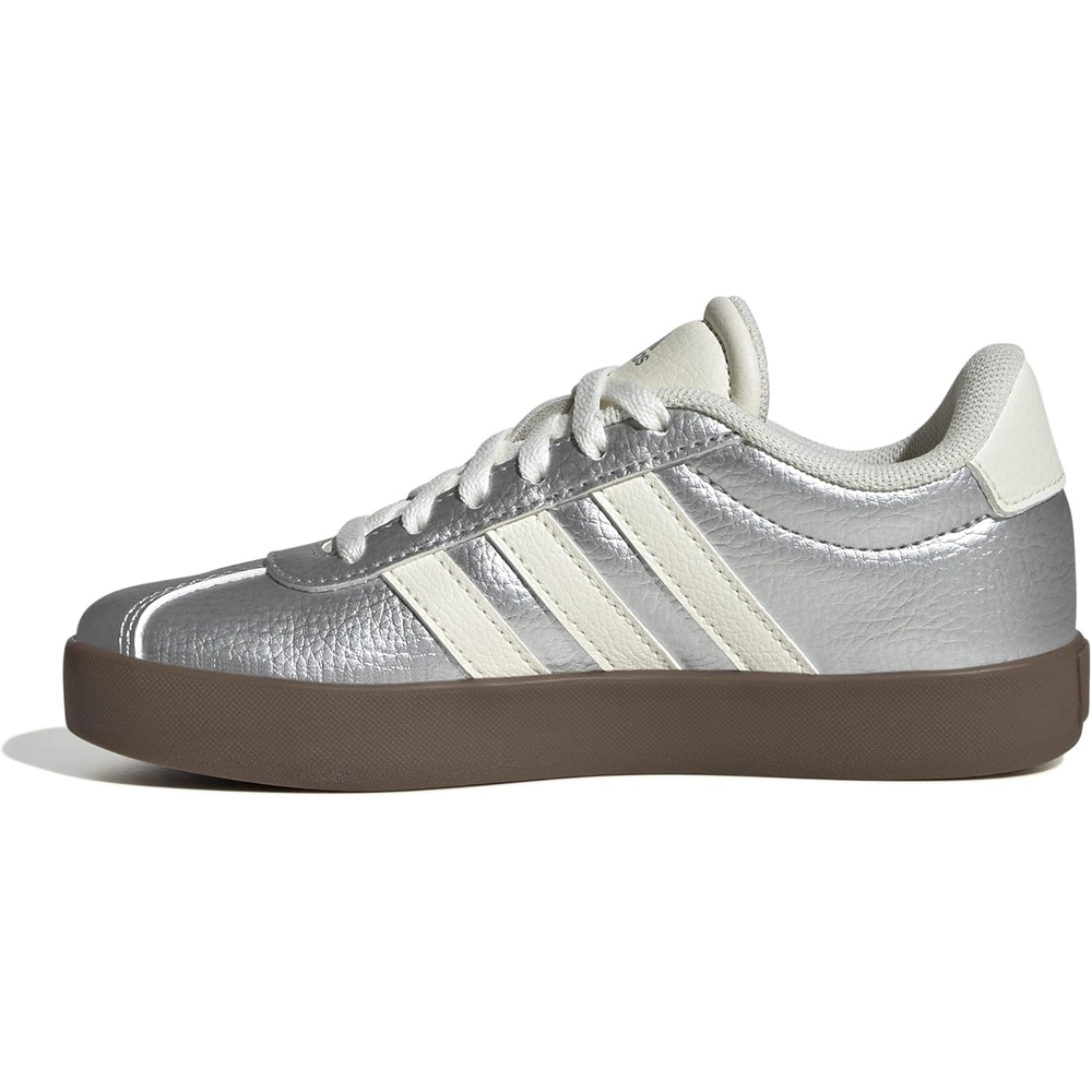 image:imageadidas UnisexKids VL Court 30Silver MetallicOff WhiteGum