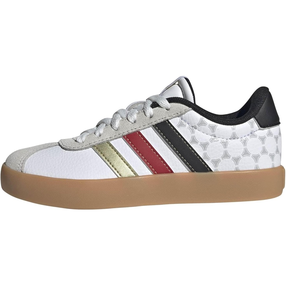 image:imageadidas UnisexKids VL Court 30WhiteBlackGold Metallic