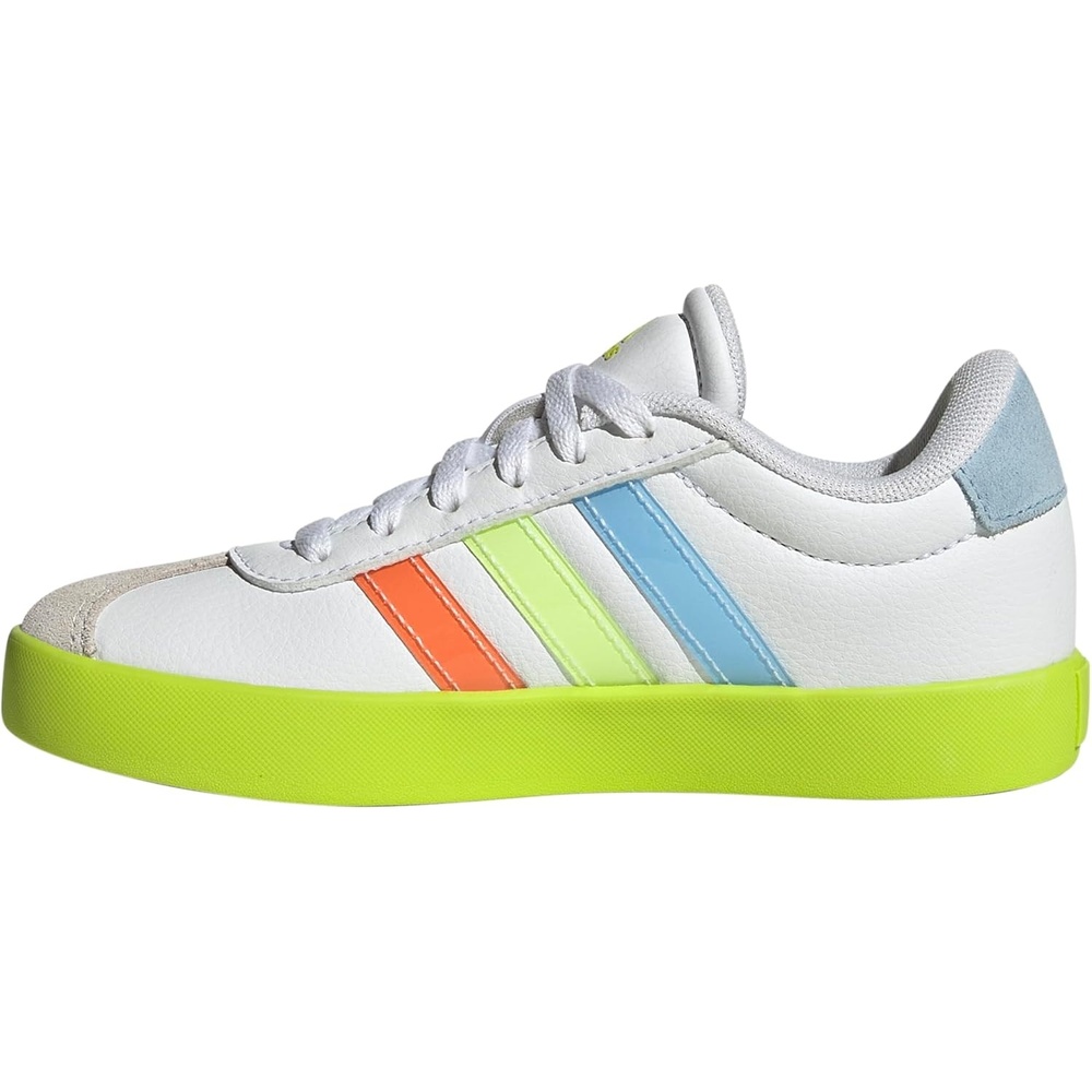 image:imageadidas UnisexKids VL Court 30WhiteClear SkySolar Slime