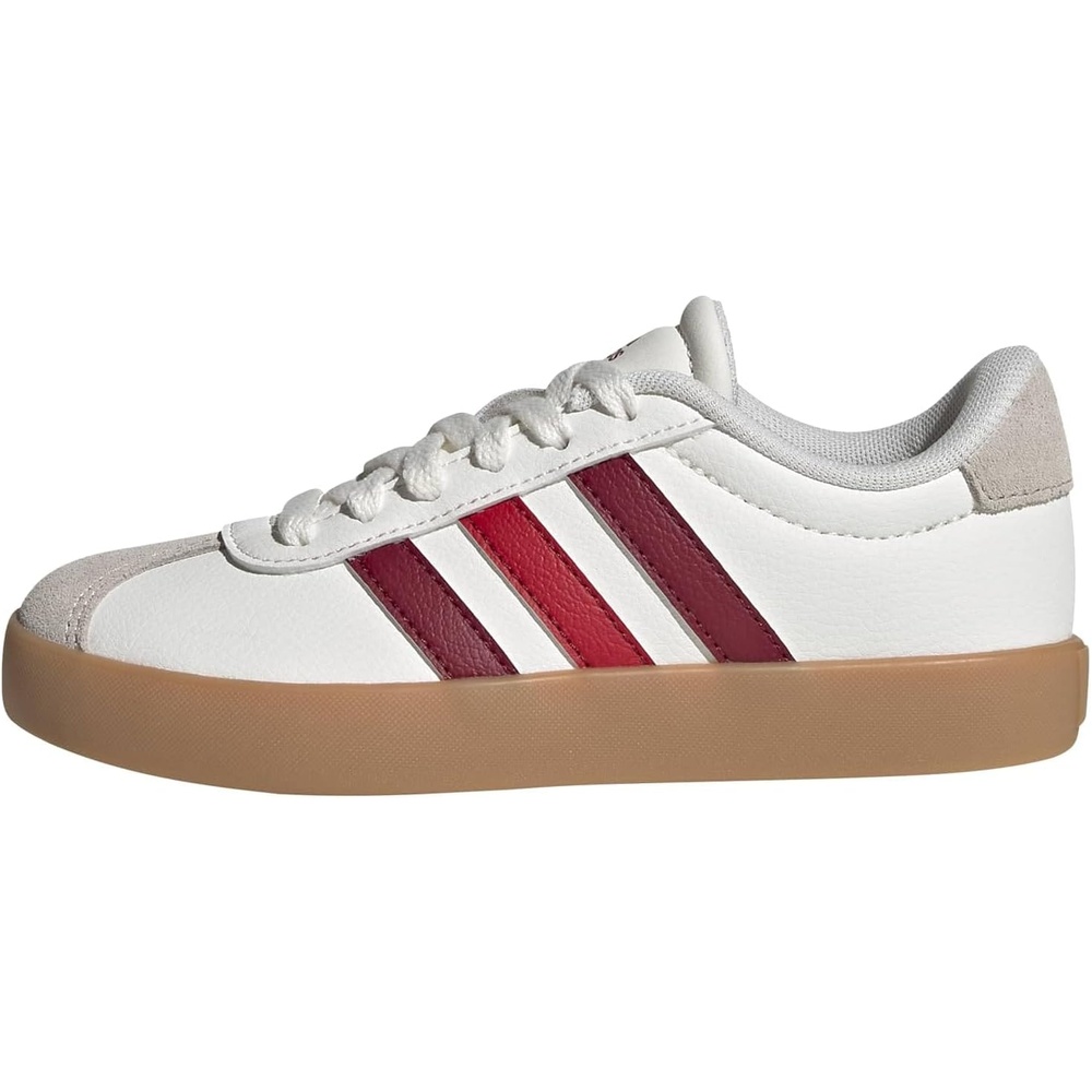 image:imageadidas UnisexKids VL Court 30WhiteCollegiate BurgundyWonder Alumina