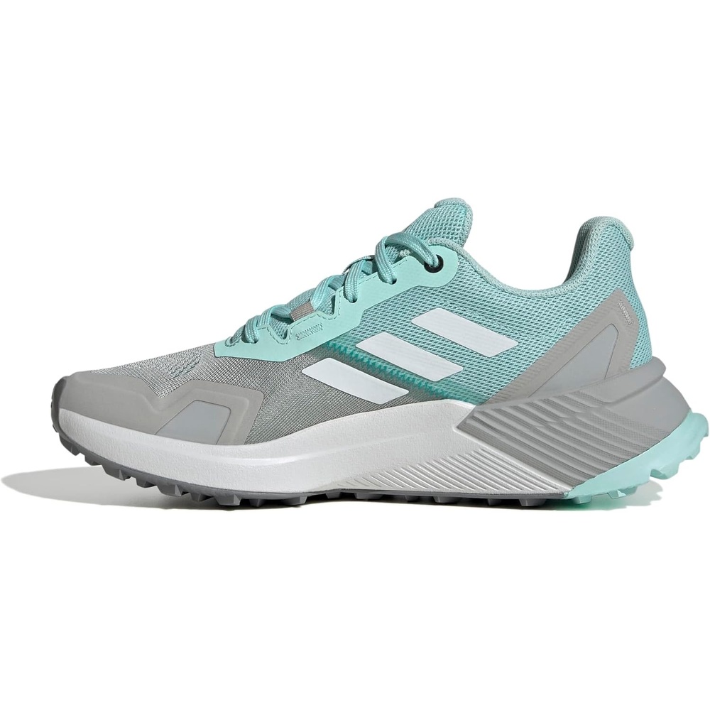 image:imageadidas Womens Terrex Soulstride Rainrdy Trail Running ShoesSemi Flash AquaGreyGrey