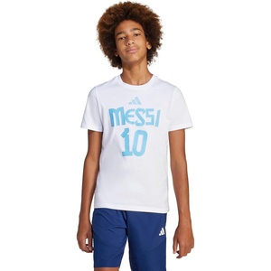 Adidas Unisex Kids Messi T-Shirt(White)