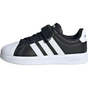 Adidas Unisex-Child Streettalk Elastic Lace & Strap(Black/White/White)