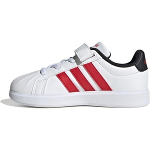 Adidas Unisex-Child Streettalk Elastic Lace & Strap(White/Better Scarlet/Black)