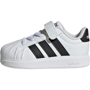 Adidas Unisex-Child Streettalk Elastic Lace & Strap(White/Black/Black)