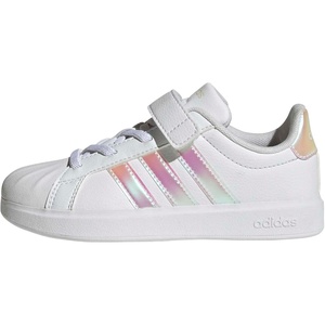 Adidas Unisex-Child Streettalk Elastic Lace & Strap(White/Iridescent/White)