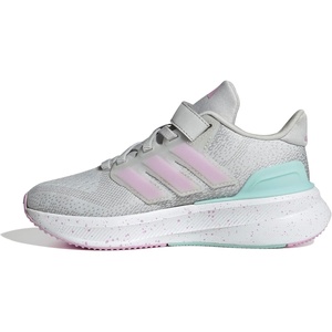 Adidas Unisex-Child Ultrarun 5 Elastic Lace & Strap(Grey/Bliss Lilac/Semi Flash Aqua)