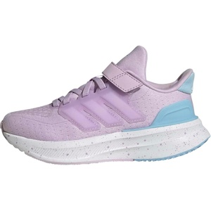 Adidas Unisex-Child Ultrarun 5 Elastic Lace & Strap(Ice Lavender/White/Clear Sky)
