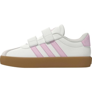 Adidas Unisex-Child Vl Court Bold(White/Clear Pink/Gum)