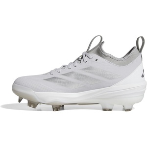 adidas Adizero Impact 2.0 TPU Baseball Cleats(Team Light Grey/White/Silver Metallic)