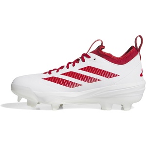 adidas Adizero Impact 2.0 TPU Baseball Cleats(White/Team Power Red/Team Power Red)