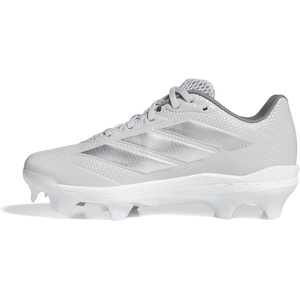 adidas Adizero Instict TPU 2.0 Softball Cleats(Team Light Grey/Silver Metallic/White)