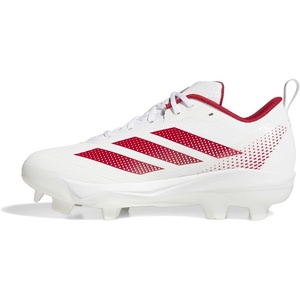 adidas Adizero Instict TPU 2.0 Softball Cleats(White/Team Power Red/Team Power Red)