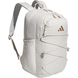 adidas Amplifier Backpack for Laptop, School and Gym, 28L(Alumina Beige/Rose Gold/Bungie)