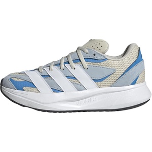 adidas Boys’ Lightblaze Lace Up Sneakers(Alumina/White/Bright Blue)